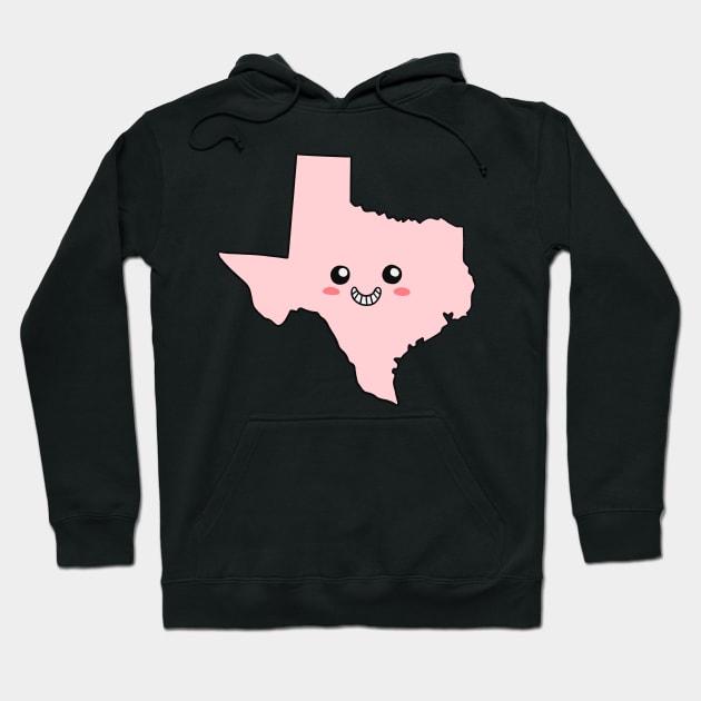 Texas Kawaii - Us State Hoodie by isstgeschichte